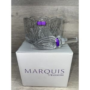 Marquis By Waterford Lead Crystal Bottle Coaster & Stopper Set Original Box